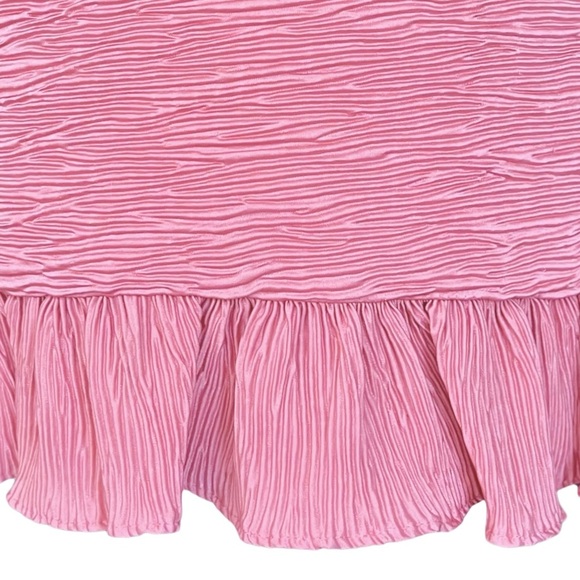 SAYLOR NWOT plissé wrap mini dress in Dusty pink Size S/M - Picture 9 of 9